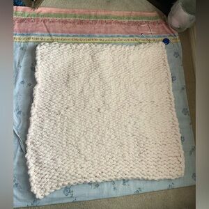 Plush Chunky Knit Baby Blanket - Pale Pink